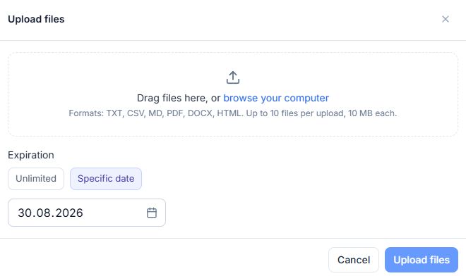 The logic for working with the knowledge base has been improved