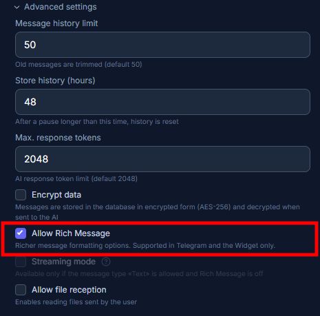 Meet Rich Messages in AI dialogues!✨